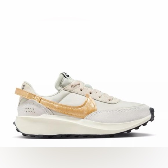 Nike Shoes - Nike Waffle Debut Running Shoe - Off-White & Gold